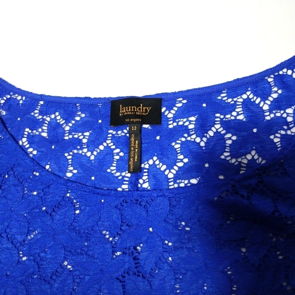 Landry By Shelli Seagal Elegant Soft Lace Lined Midi Dress. Size 12 - Picture 7 of 10